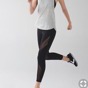High wasted mesh leggings